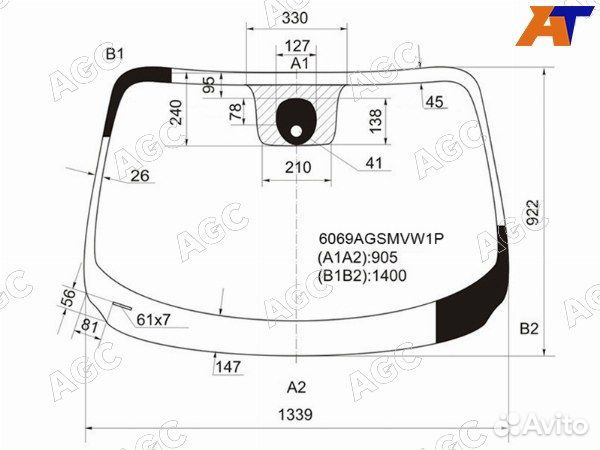 Стекло лобовое nissan juke