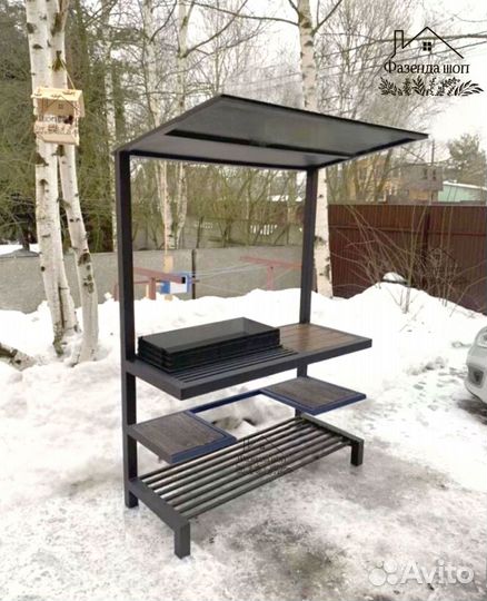 Мангал loft с крышей