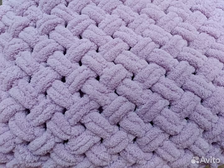 Плюшевый плед из Alize Puffy