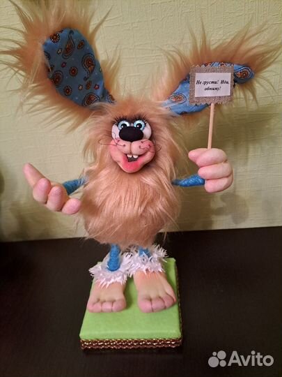 Кукла -заяц. Ручная работа