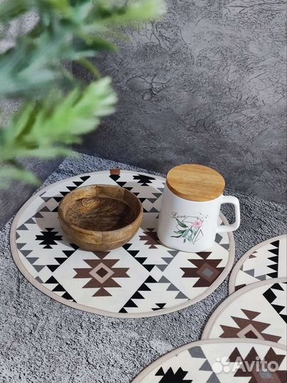 Салфетки на стол круглые