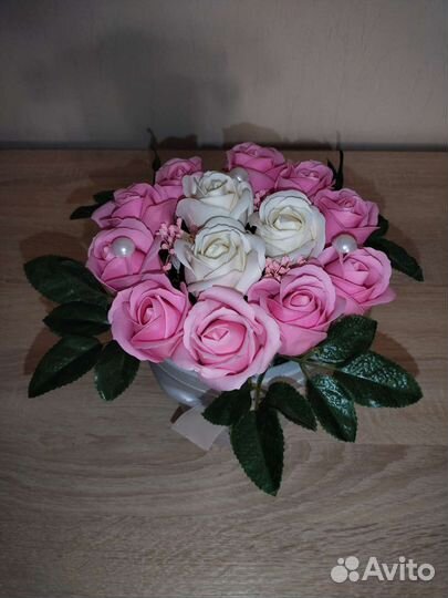 Букет из мыльных цветов