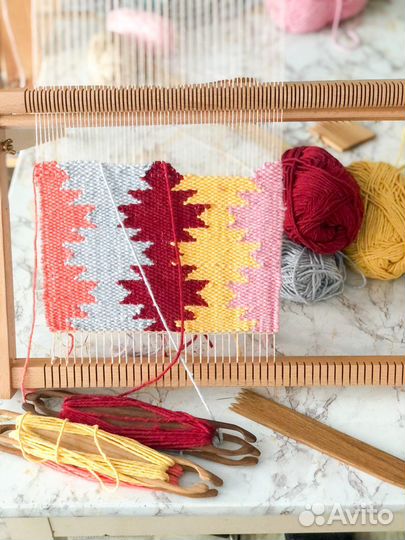 Ткацкий станок (рама) с инструментами 55*53см