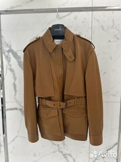 Кожаная куртка Saint Laurent