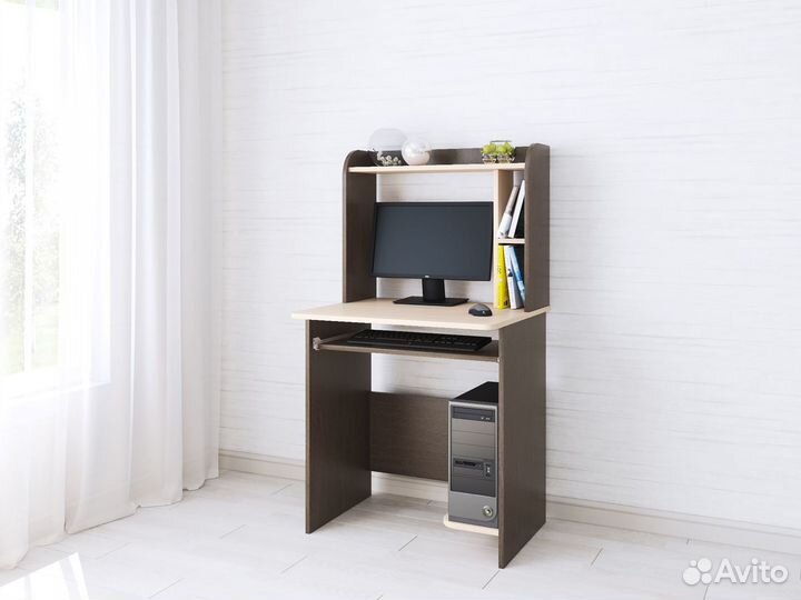 Компьютерный стол Грета-1 Дуб Венге / Дуб Молочный