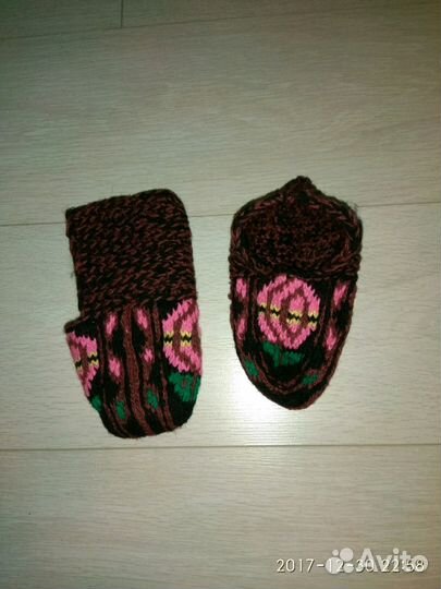 Тапочки вязанные