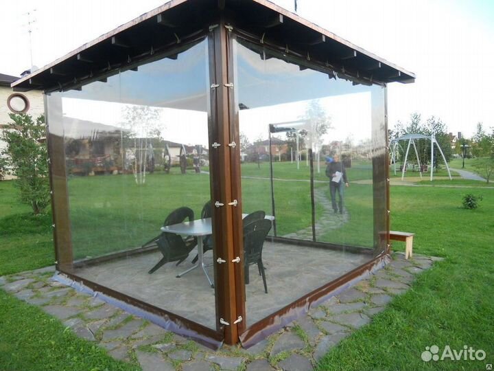 Мягкие окна от производителя от 1 на 1м до 4 на 4