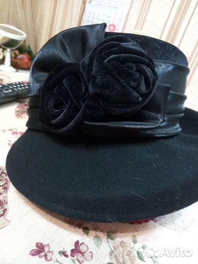 Шляпа фетровая женская