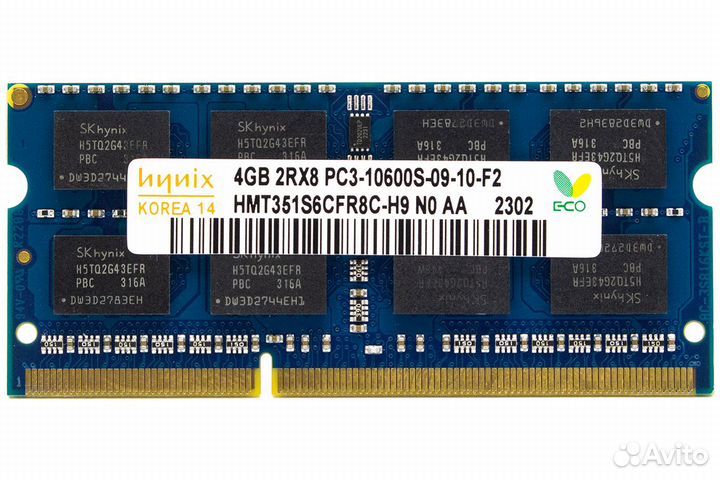 Новая память Hynix DDR3 4gb PC3-10600S 1333Мгц