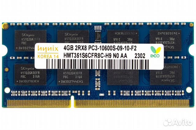 Новая память Hynix DDR3 4gb PC3-10600S 1333Мгц