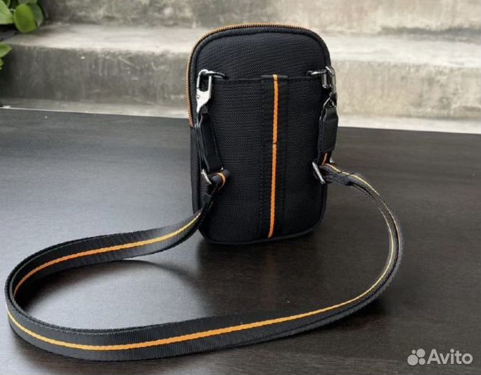 Сумка Tumi Bag Mclaren bag, черный и оранжевый