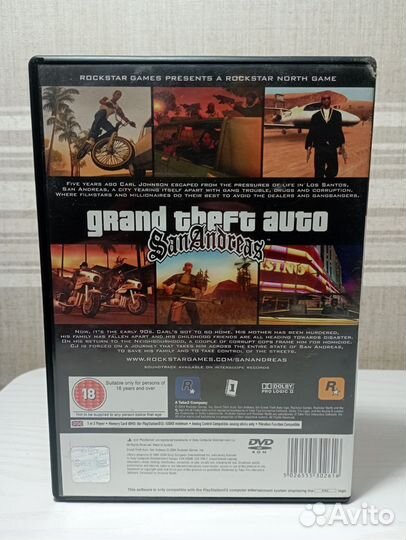 GTA San Andreas PS2 PAL Лицензия