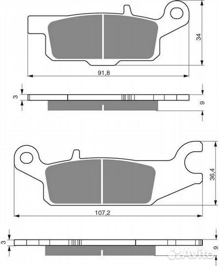 Колодки goldfren 255 K5 Чехия