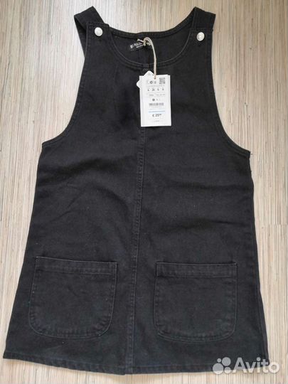 Джинсовый сарафан pull bear