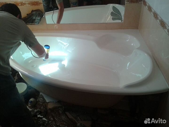 Реставрация ванн за 2 часа. Выезд в день заказа