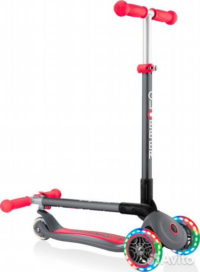Самокат трехколесный Globber primo foldable lights