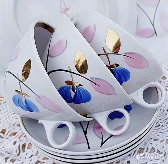 Сервиз чайный Дулево « Подснежники»