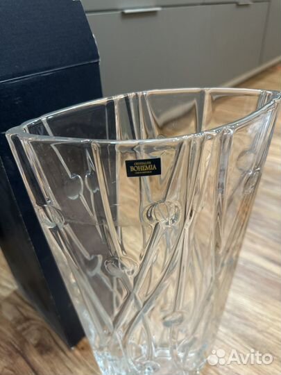 Ваза богемия высокая