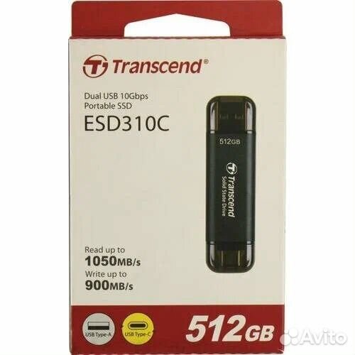Новый SSD Transcend ESD310C Portable 512Gb