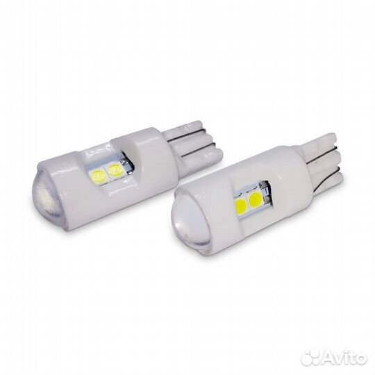 Лампа светодиодная Т10 200Lm W5W 12-24v 6000K canb