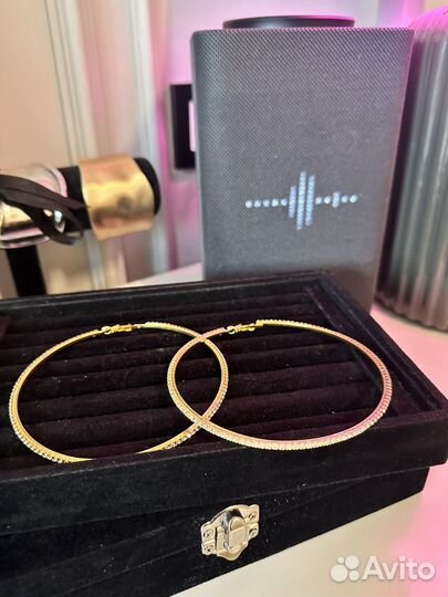 Серьги кольца