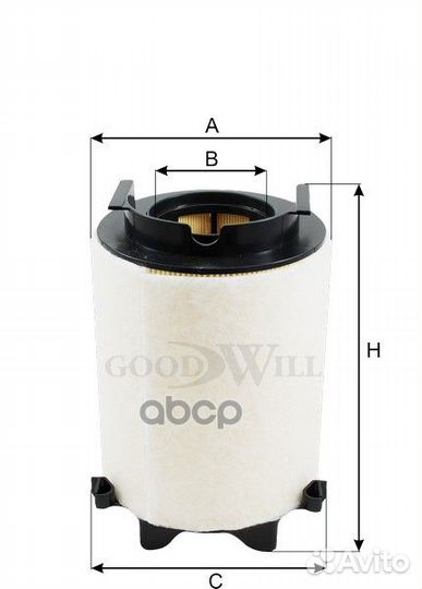 Фильтр воздушный audi A3 II (8P) 1.4 tfsi 125 л.с