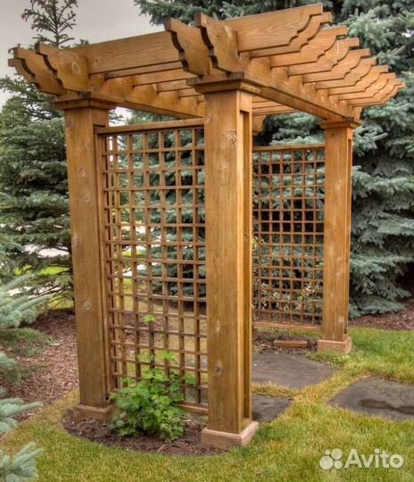 Ландшафтный навес пергола веранда зона отдыха