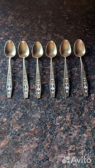 Чайные ложки серебро