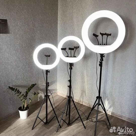 Кольцевые лампы, штативы гарантия