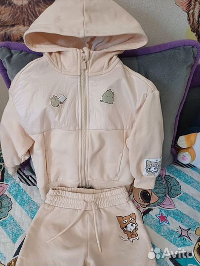 Теплый костюм на девочку 104