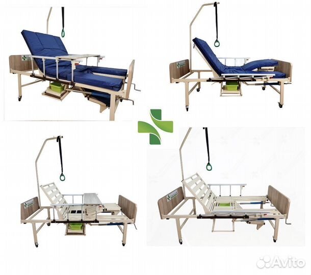Медицинская кровать с туалетным устройством