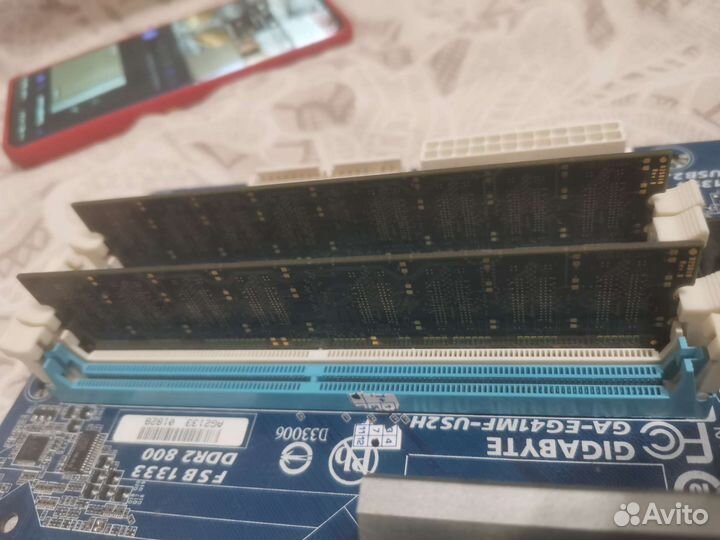 Материнская плата с процессором