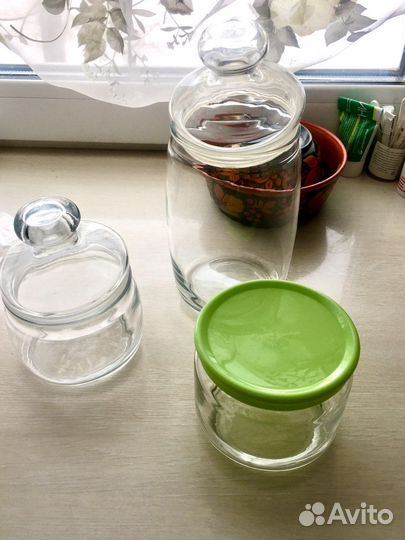 Банки стеклянные и керамические