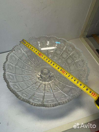 Ваза хрустальная Чехия