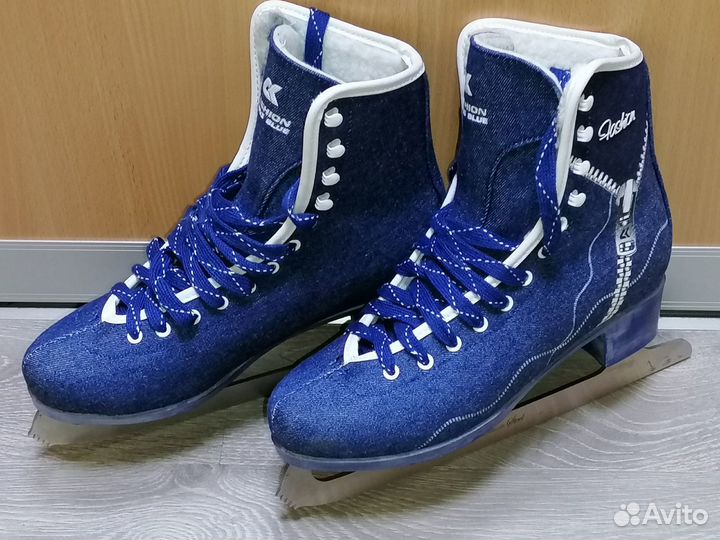Фигурные коньки fashion jeans blue