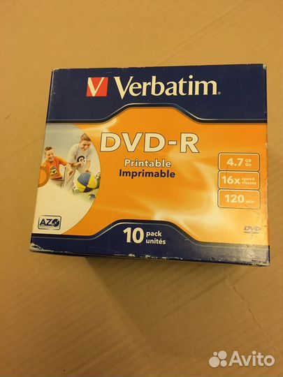 Болванка DVD-R Verbatim 4.7Gb