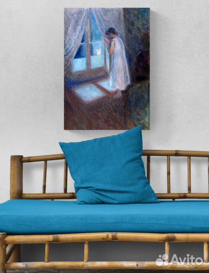 Репродукция Эдвард Мунк / Девушка у окна