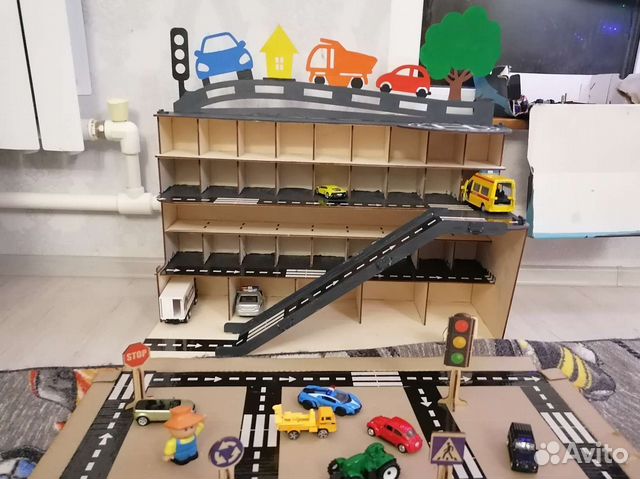 Парковка детская гараж для машинок