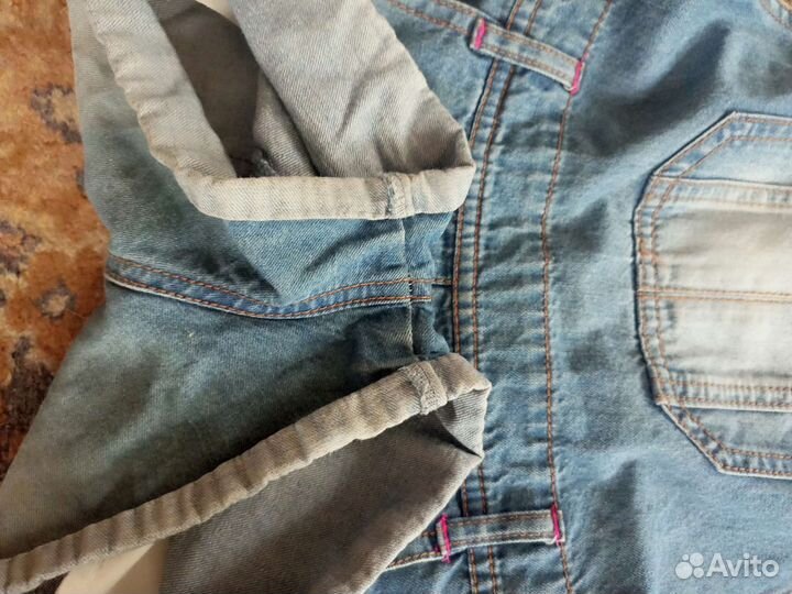 Джинсовый комбинезон для девочки