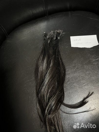 Волосы для наращивания б/у, 39 см-119 капсул