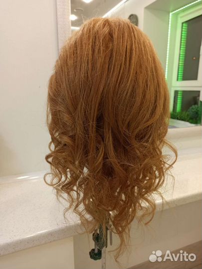 Голова манекен с натуральными волосами