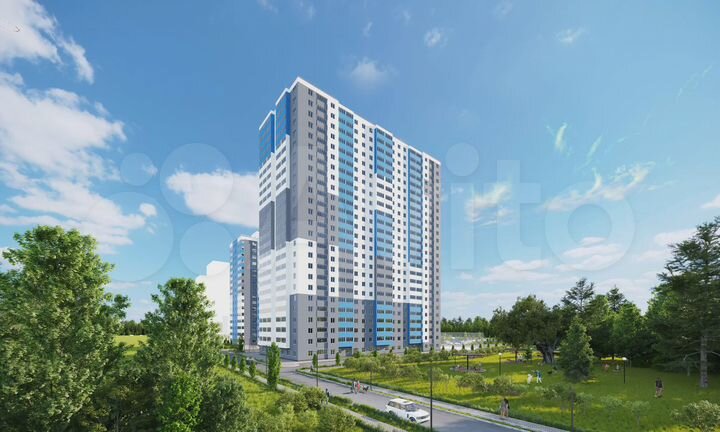 2-к. квартира, 53,8 м², 19/25 эт.