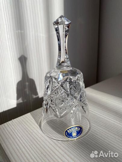 Колокольчик хрустальный Bohemia рюмка штрафная