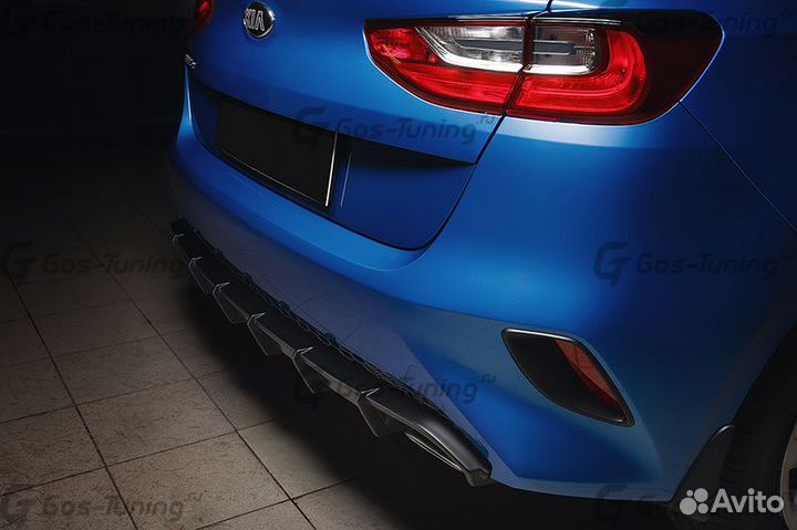 Диффузор заднего бампера GT-Line на KIA Ceed CD