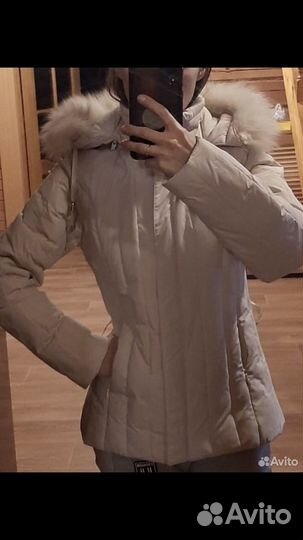 Пуховик пальто женский 42 длинный