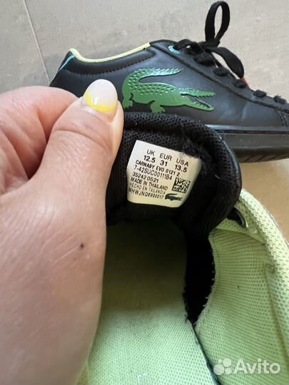 Кеды Lacoste детские 31р