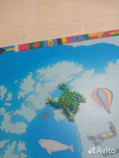 Лягушка из бисера