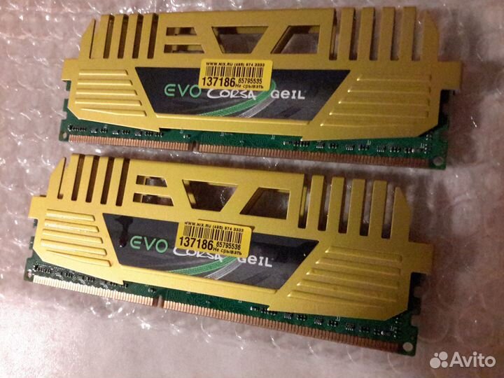 Оперативная память ddr3 geil EVO potenza (2x4Gb)