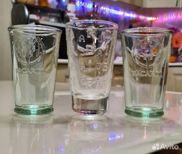 Рюмка стопка для рома фирмы Бакарди, коллекционная