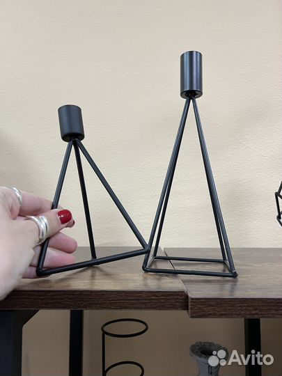 Подсвечники металлические